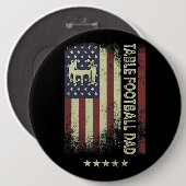 USA American Flag Table Football Vater Button (Vorne & Hinten)