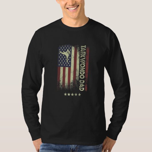 USA American Flag  Taekwondo Dad  1 T-Shirt (Vorderseite)