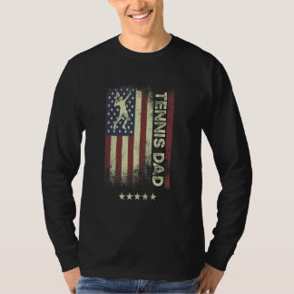 USA American Flag Tennis Dad 1 T-Shirt