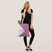 USA American Flag Tile Red Personalisiert Tasche (Am Model)