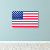 USA American Flag Zuhause Office Decke Wrapped Can Leinwanddruck (Insitu (Holzboden))