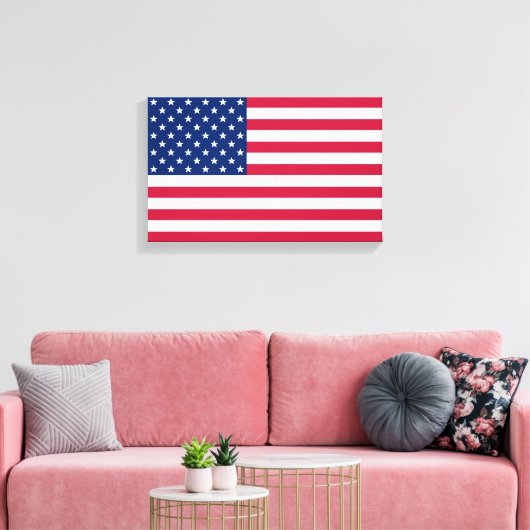 USA American Flag Zuhause Office Decke Wrapped Can Leinwanddruck (Insitu (Wohnzimmer))