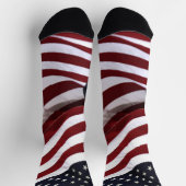 USA American Flags Patriotic Socken (Oben)
