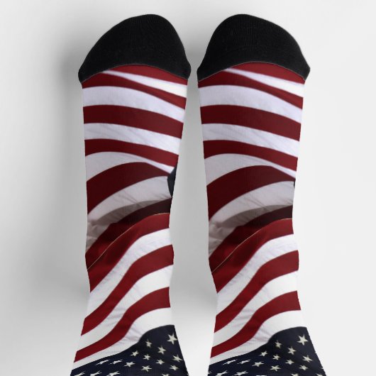 USA American Flags Patriotic Socken (Oben)