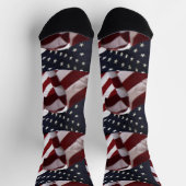 USA American Flags Patriotic Socken (Oben)