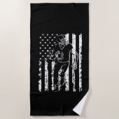USA American Football Flag America Sport Fan Strandtuch (Vorderseite)