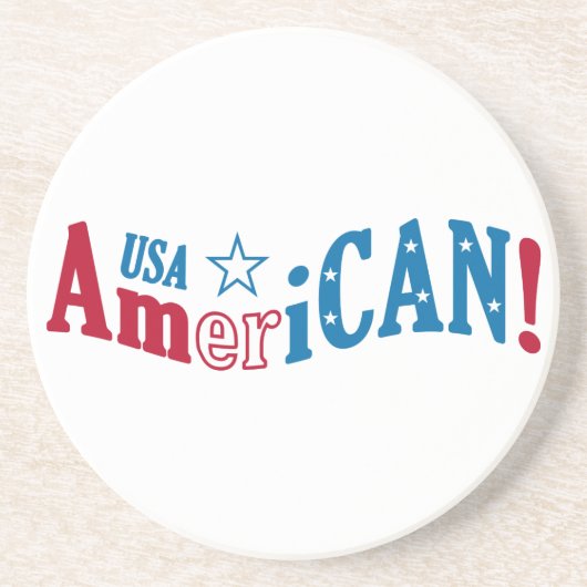 USA AmeriCAN! kundenspezifischer Untersetzer (Vorne)