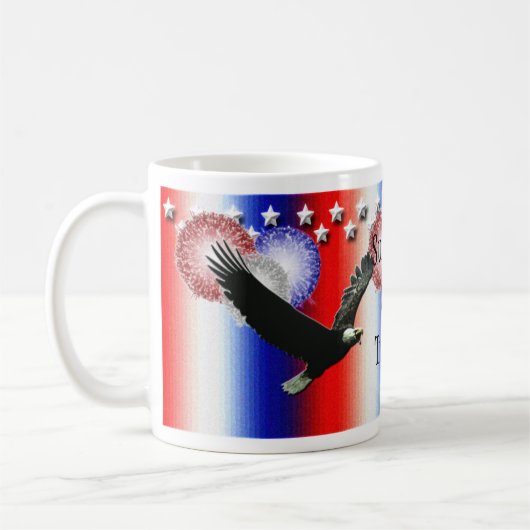 USA American Patriotic Tasse (Links)