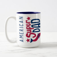 USA American SUPER VATER RED White Blue Patriotic