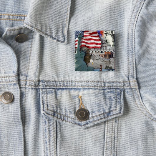 USA American Symbols Button (Beispiel)