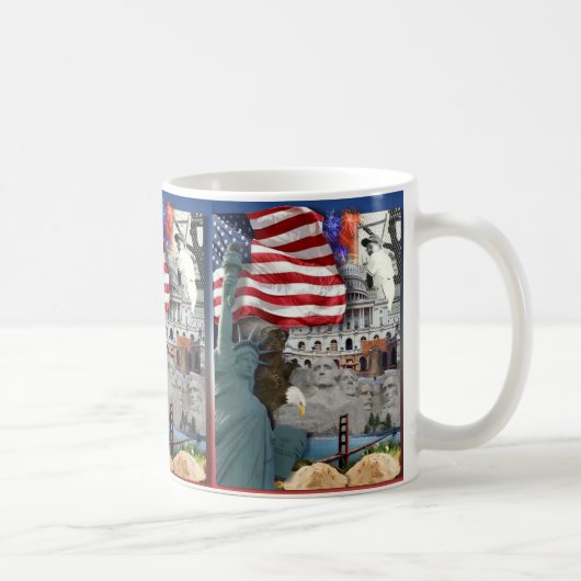 USA American Symbols Kaffeetasse (Rechts)