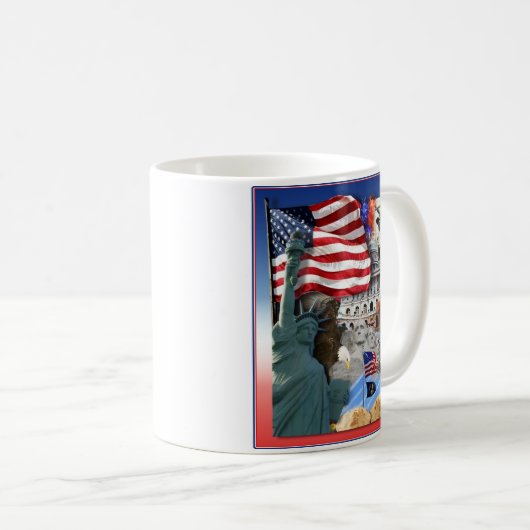 USA American Symbols Kaffeetasse (VorderseiteRechts)