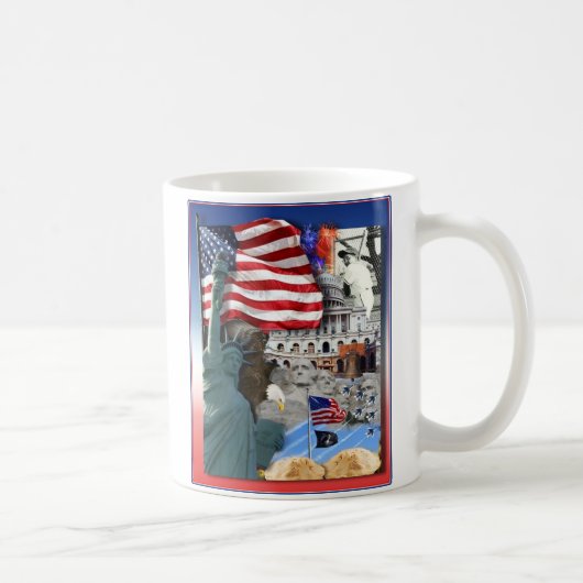 USA American Symbols Kaffeetasse (Rechts)