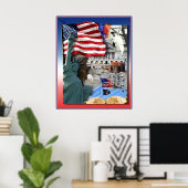 USA American Symbols Poster (Heimbüro)