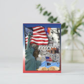 USA American Symbols Postkarte (Stehend Vorderseite)