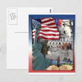 USA American Symbols Postkarte (Vorne/Hinten)