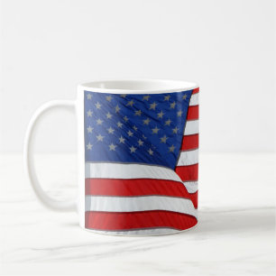 USA AMERICAN US FLAG Patriotic Tasse Series