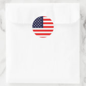 USA AMERICAN US FLAG Series Runder Aufkleber (Tasche)