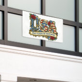 USA America's 250th Anniversary Banner (Äußeres Gebäude)