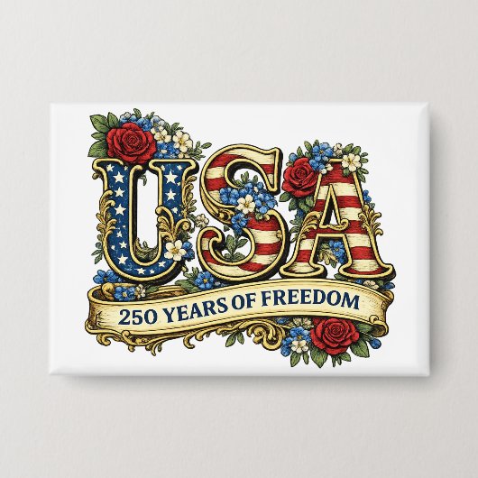 USA America's 250th Anniversary Button (Vorderseite)