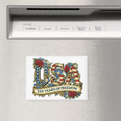 USA America's 250th Anniversary Magnet (In Situ (Geschirrspüler))