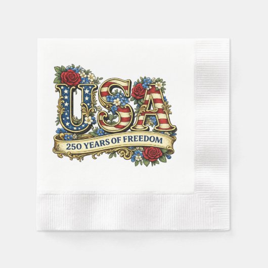 USA America's 250th Anniversary Serviette (Vorderseite)