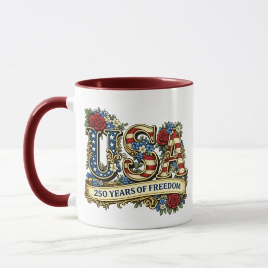 USA America's 250th Anniversary Tasse (Links)