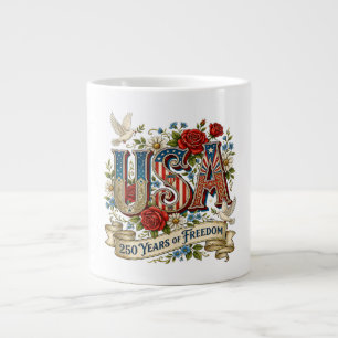 USA Amerika 1776-2026 250 Jahre Freiheit Jumbo-Tasse