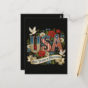 USA Amerika 1776-2026 250 Jahre Freiheit Postkarte