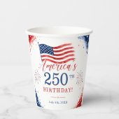 USA Amerika 250. Jubiläum Pappbecher (Vorderseite)