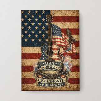 USA Amerika 250. Jubiläum Vintage Patriotisch Button
