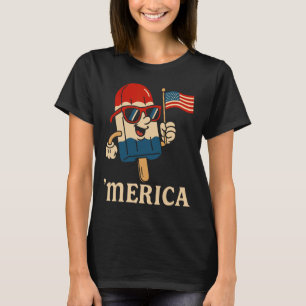 USA Amerika 4. Juli Männer Frauen Kinder Funny Pat T-Shirt