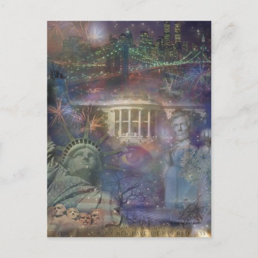 USA - Amerika das Schöne! Postkarte (Vorderseite)