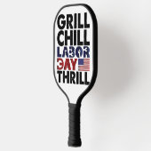 USA Amerika Grill Chill Labour Day Thrill GRILLEN Pickleball Schläger (Links)