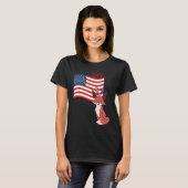 USA Amerika Süße Landtiere T-Shirt (Vorne ganz)