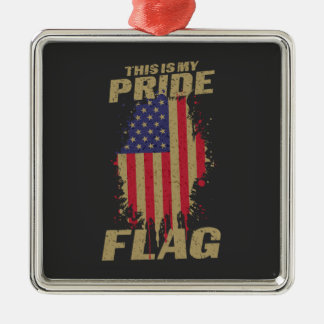 USA Amerikaner 4. Juli Patriotic Pride Flag Ornament Aus Metall