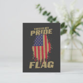 USA Amerikaner 4. Juli Patriotic Pride Flag Postkarte (Stehend Vorderseite)