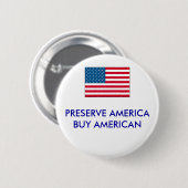 USA, AMERIKANER DER KONSERVEN-AMERICABUY - BUTTON (Vorne & Hinten)