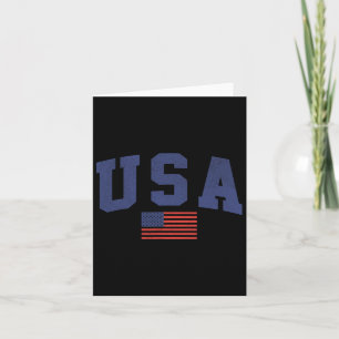 Usa Amerikanische Flagge 4. Juli Americana Bold Bl Karte