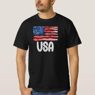 USA Amerikanische Flagge, 4. Juli T-Shirt