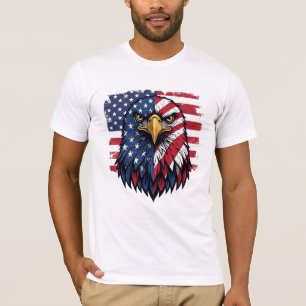 USA Amerikanische Flagge Adler T-Shirt