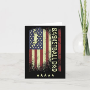 Usa amerikanische Flagge Basketball Vater 1 Karte