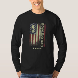 USA Amerikanische Flagge  Bowling Vater  1 T-Shirt