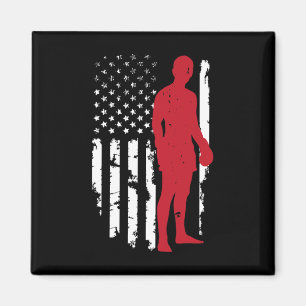 Usa Amerikanische Flagge Boxen Kickboxen Patriotis Magnet