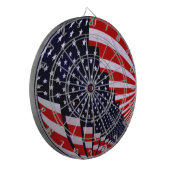 USA, amerikanische Flagge_ Dartscheibe (Vorderseite Links)