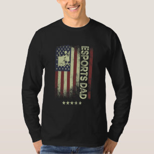 USA Amerikanische Flagge  Esports Vater 1 T-Shirt