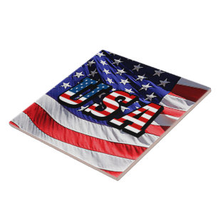 USA - Amerikanische Flagge Fliese