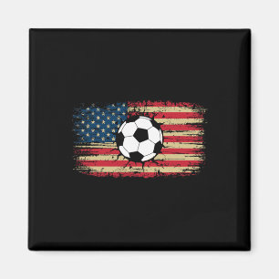 Usa Amerikanische Flagge Fußball Burst Patriotisch Magnet