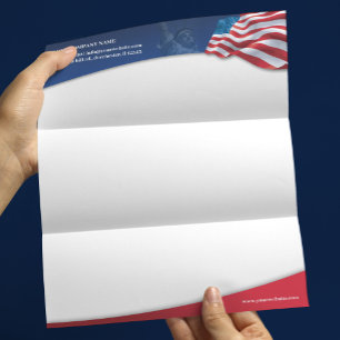 USA Amerikanische Flagge Geschäft Briefkopf Vorlag
