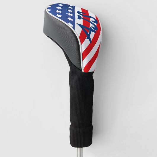 USA-amerikanische Flagge Golf Headcover (angewinkelt)